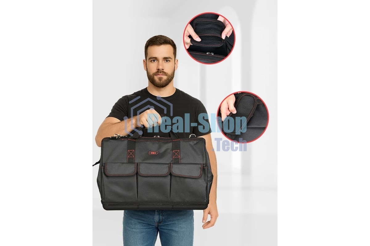 Сумка для инструментов Deli DL430906 Black Edition