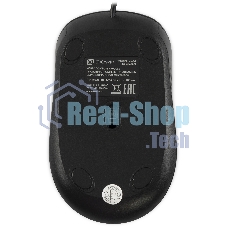 Мышь проводная Oklick 310M черный/синий, 2400 dpi, USB, кнопки - 4