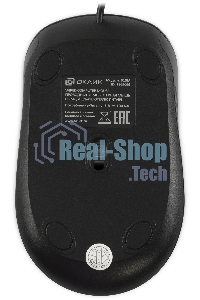 Мышь проводная Oklick 310M черный/синий, 2400 dpi, USB, кнопки - 4