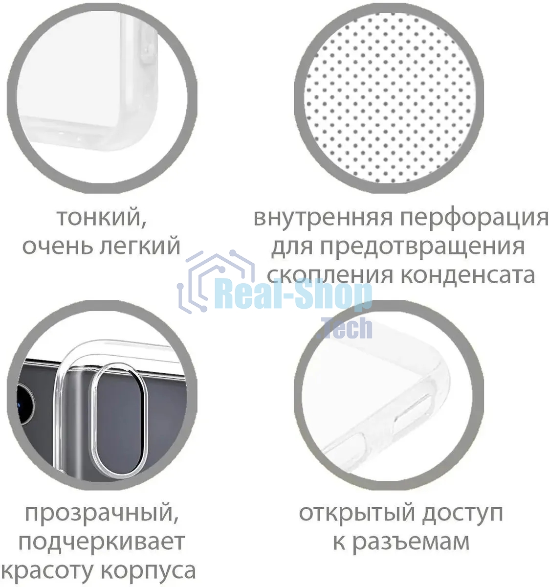 Чехол (клип-кейс) DF sCase-125 для Samsung Galaxy A03 Core прозрачный