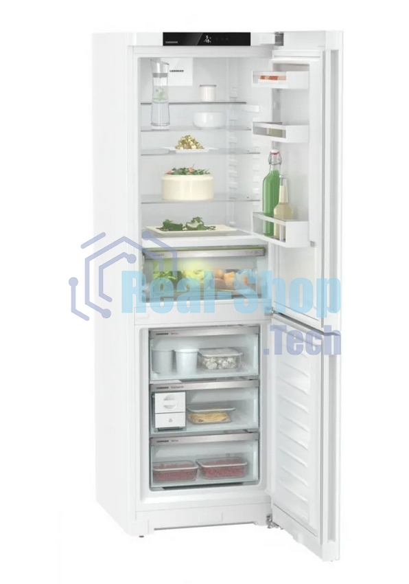 Холодильник Liebherr CBNC 5223-22 001 белый двухкамерный 216/94л морозилка снизу, No Frost