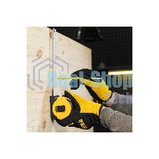 Рулетка Denzel 8м х 25мм, двухкомп. корпус, магнитный обрезиненный зацеп