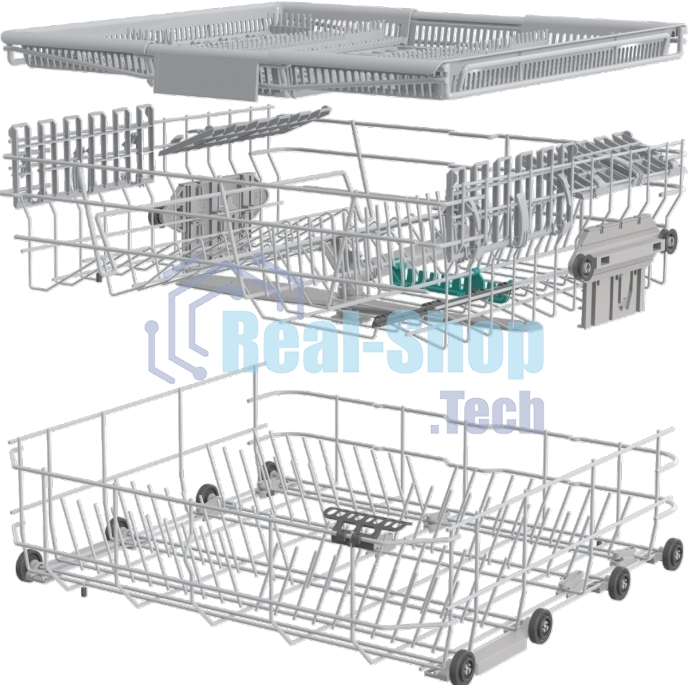 Встраиваемая посудомоечная машина Gorenje GS643D90X, серебристая с черным, 59.9 см, 16 компл., 46 дБ, класс A+++