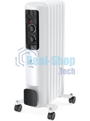 Обогреватель масляный Royal Clima Guarda ROR-GU7-1500M, с терморегулятором, 1500Вт, 6 секций, 3 режима, белый/серый