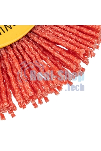 Щетка для УШМ Denzel 100 мм, плоская, нейлоновая щетина, посадка 22,2 мм