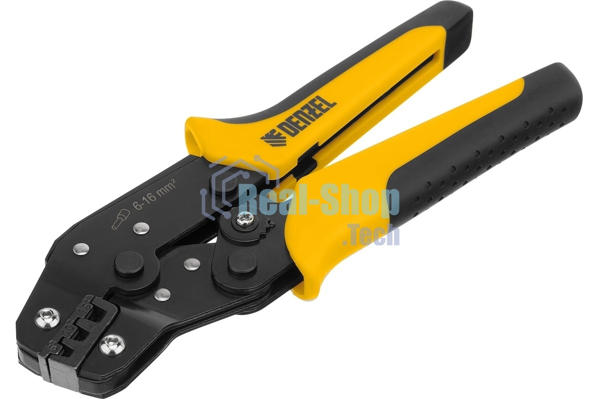 Клещи для обжима наконечников штыревых Denzel НШВ, НШВИ, НШВИ-2, 6-16 мм2