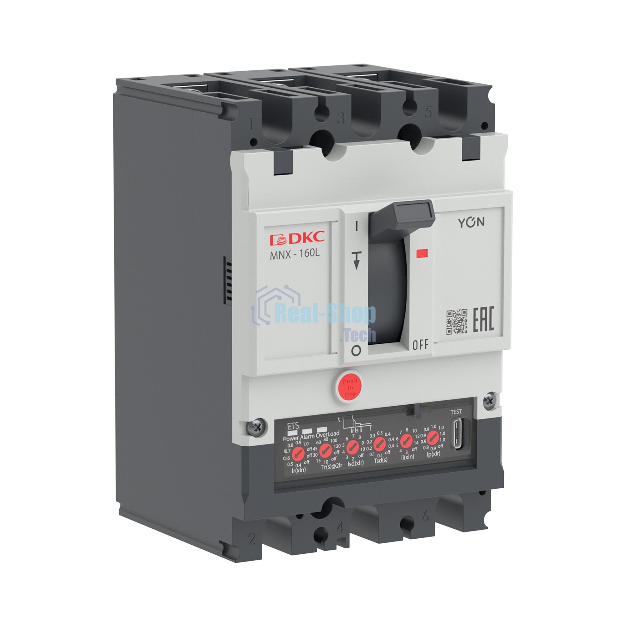 Выключатель автоматический DKC YON pro MNX160L 3P 160A 70kA при AC415V расц. ETS.