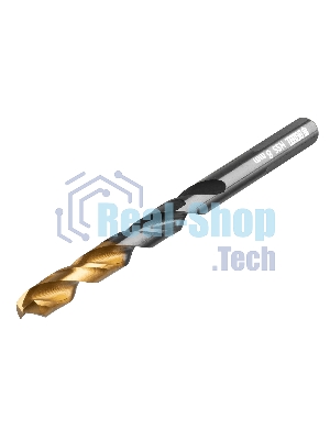 Сверло по металлу Denzel 8 мм, HSS-Tin, Golden Tip, 8 шт.