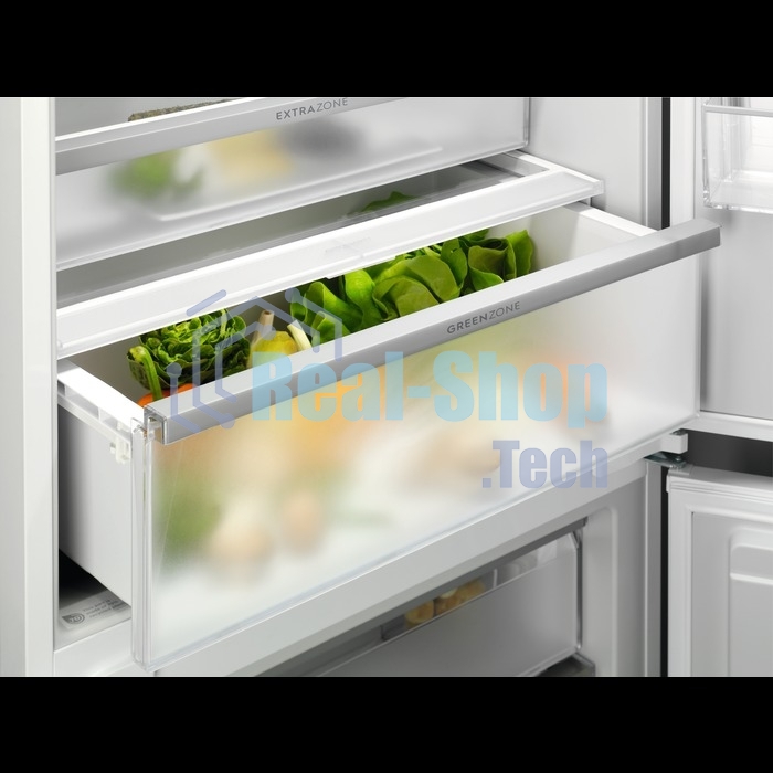 Встраиваемый холодильник Electrolux ENP7TD75S, комбинированный No Frost, Размеры ВxШxГ [мм]: 1884x696x549, сенсорное управление с символьным дисплеем, Динамическая система охлаждения в холодильной камере, система охлаждения в морозильной камере - No Frost, крепление дверцы на направляющих, A++ класс энергопотребления, Большой ящик на телескопических направляющих, MultiSpace, Flexi shelf, Инверторный компрессор