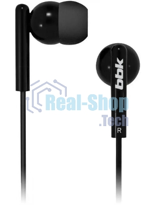 Проводные наушники BBK EP-1003S черный, вкладыши