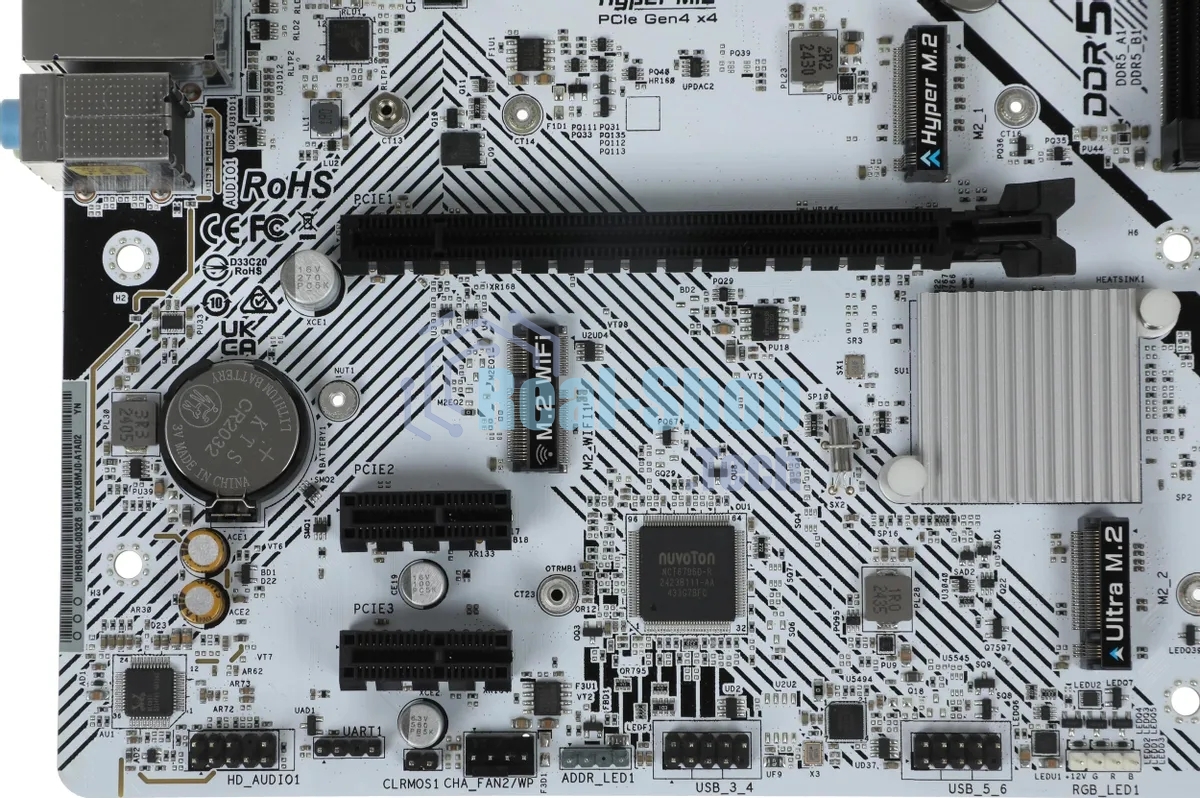 Материнская плата ASRock B760M-HDV/M.2, LGA 1700, Intel B760, 2xDDR5, 4xSATA, 2xM.2, 1xPCI-E 4.0 x16, 2xPCI-E x1, 1xDP, 1xHDMI, 1xVGA, 1x 2.5Gb LAN, 2xUSB-A 3.2 Gen 1, 3xUSB 2.0, 3x3.5 мм, 7.1, Micro-ATX
