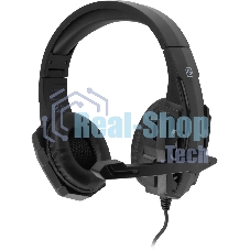 Гарнитура проводная с микрофоном Оклик HS-L355G черный 1.8м мониторные оголовье (1939807)