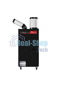 Кондиционер мобильный промышленный Ballu BGK9 с комплектом воздухоотводов 22000 BTU, 70 м², 55 дБ, охлаждение, черный