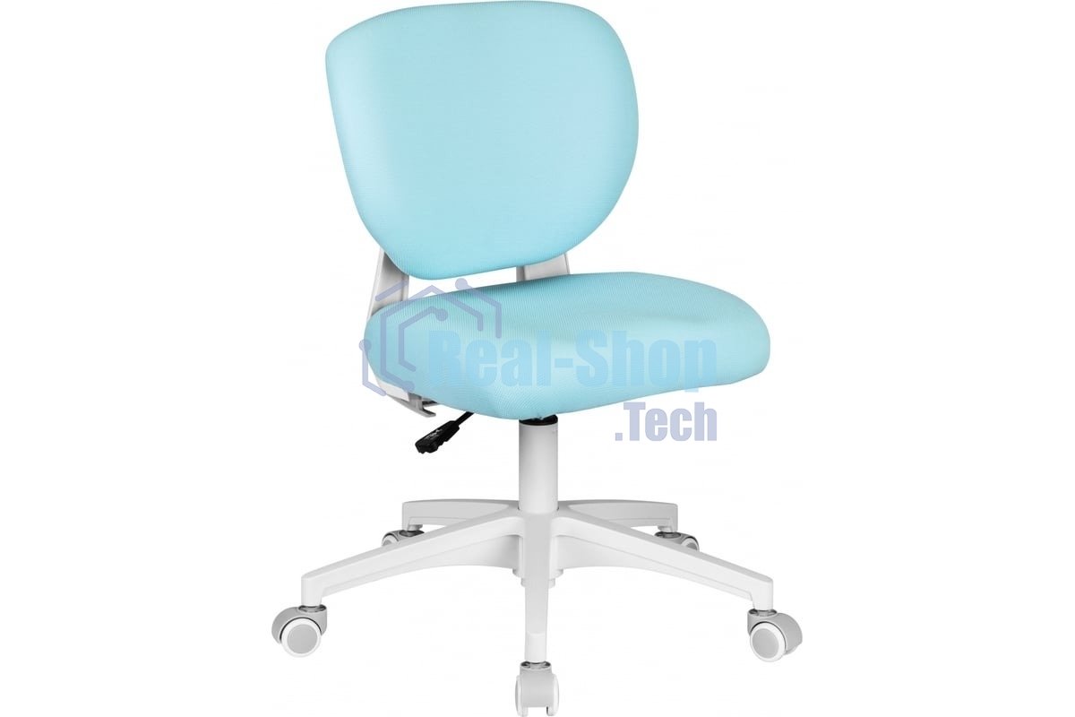 Кресло детское Cactus CS-CHR-3594BL голубой, крестов. пластик белый