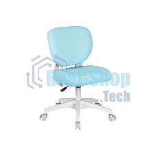 Кресло детское Cactus CS-CHR-3594BL голубой, крестов. пластик белый