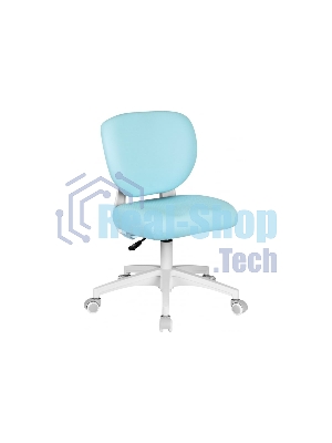 Кресло детское Cactus CS-CHR-3594BL голубой, крестов. пластик белый