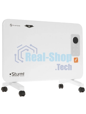 Конвектор Sturm! CH1000D, белый, 1000 Вт, 15 м2, дисплей, электронный термостат
