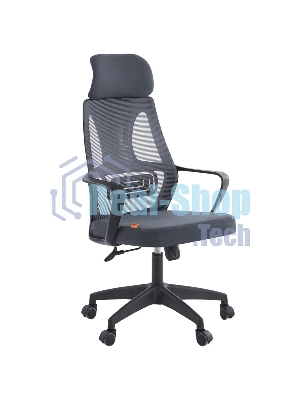 Кресло компьютерное Chairman CH636 темно-серый, черный пластик