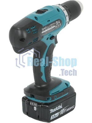 Дрель-шуруповерт Makita DDF453RFE, 18 В, 3 Ач, 42 Нм, щеточный