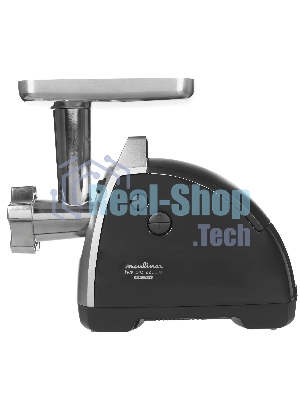 Мясорубка электрическая Moulinex ME688832 черный, 2200 Вт, 4.5 кг/мин, реверс, насадки - 6