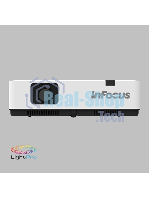 Проектор INFOCUS IN1034 3LCD, 4800 lm, XGA (1024x768), 50000:1, 1.481.78:1,3.5мм in,Composite video,Component,VGA IN х2, HDMI IN, Audio in(RCAх2), USB-A, USB B х2, VGA out, Audio 3.5мм out, лампа 20000ч.(ECO mode), RJ45,RS232, 1x16W, 31дБ, 3,3 кг