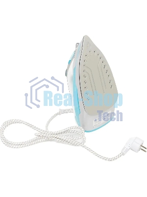 Утюг Vitek VT-1258 В бирюзовый/серебристый, 2400 Вт, 40 г/мин, 140 г/мин, 300 мл
