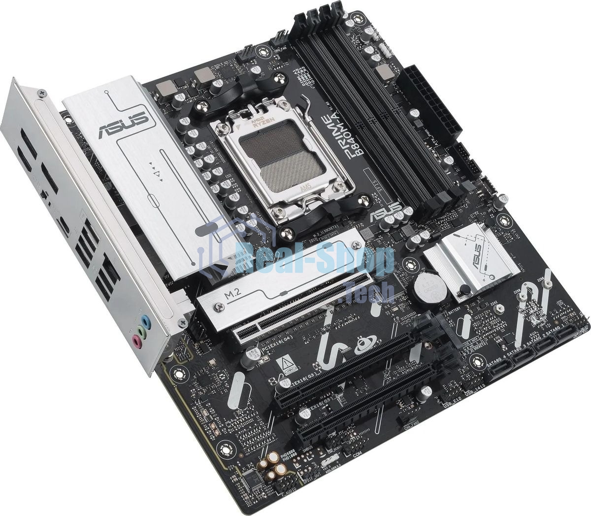 Материнская плата ASUS PRIME B840M-A-CSM, AM5, AMD B840, 4xDDR5, 4xSATA, 3xM.2, 1xPCI-E 4.0 x16, 2xPCI-E 3.0 x16, 1xRealtek 2.5Gb LAN, 2xUSB-A 10Gbps, 1xUSB-C 5Gbps, 4xUSB-A 2.0, 3x3.5 мм, 7.1, micro-ATX