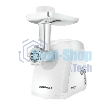 Мясорубка электрическая Maunfeld MMG.2000W белый, 2000 Вт, 2.6 кг/мин, реверс, защита от перегрузки, металлический лоток, насадки - 5