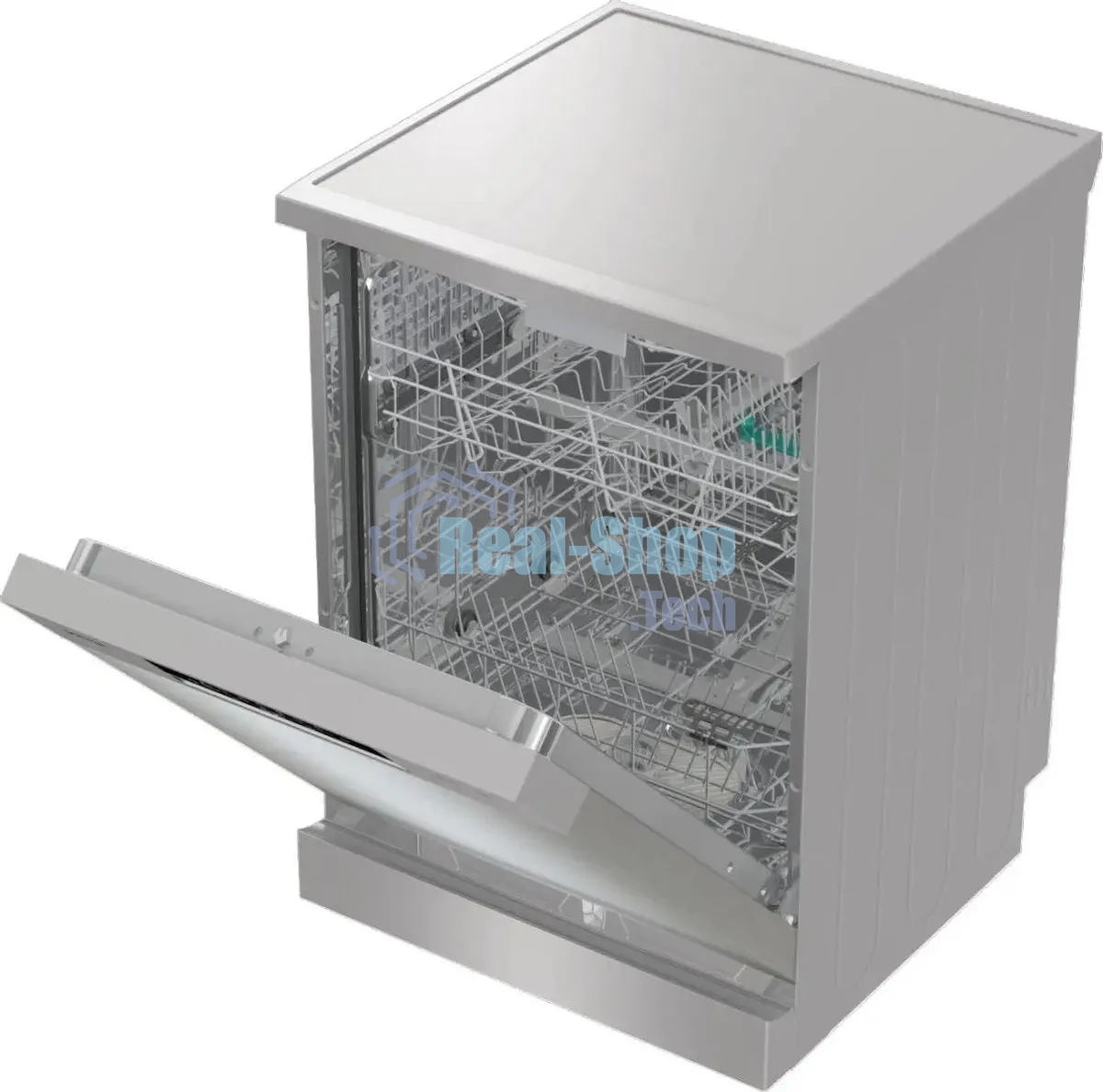 Встраиваемая посудомоечная машина Gorenje GS643D90X, серебристая с черным, 59.9 см, 16 компл., 46 дБ, класс A+++