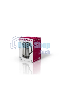 Чайник электрический BACKMAN BM-TEA 727 2,3 л, 2200 Вт, серебристый/черный