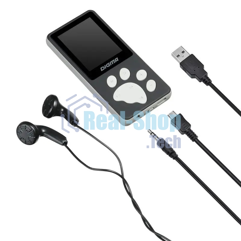 Плеер Hi-Fi Flash Digma S4 8Gb черный/серый/1.8