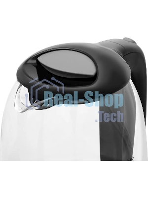 Электрочайник BQ KT1830G черный, 1.7 л, 2200 Вт, скрытый нагревательный элемент