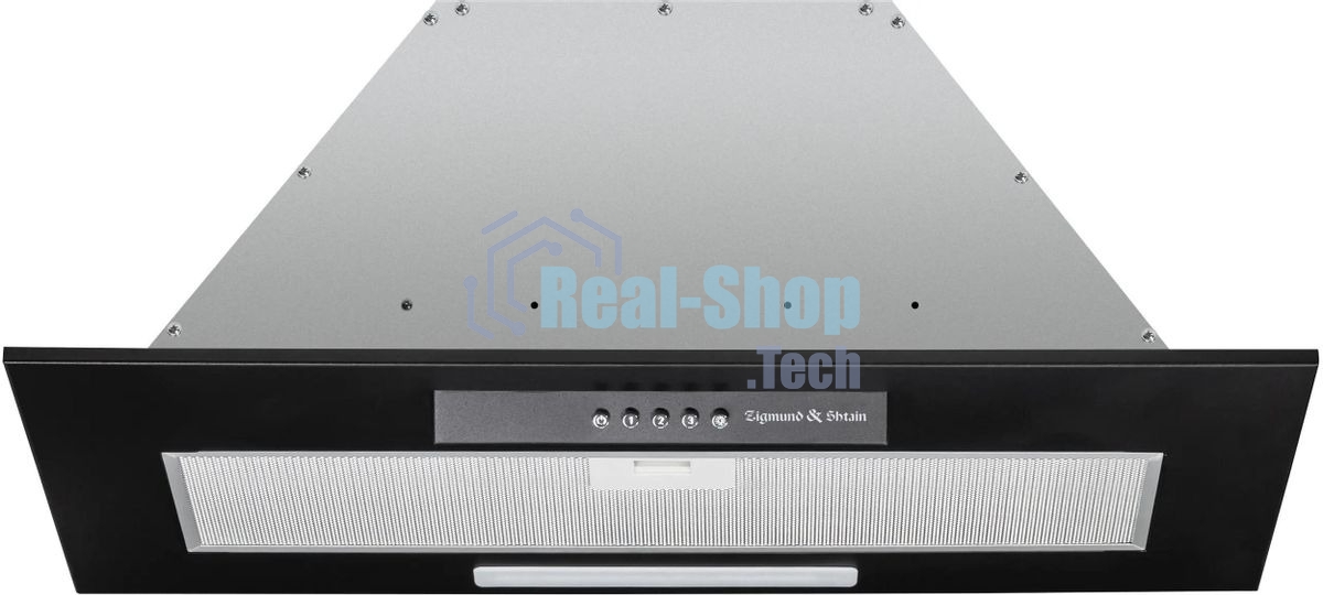 Вытяжка встраиваемая Zigmund & Shtain K 012.7 B черный, 70 см, 1010 куб. м/ч, 72 дБ