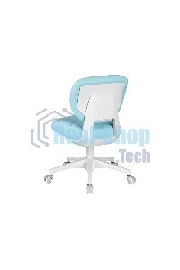 Кресло детское Cactus CS-CHR-3594BL голубой, крестов. пластик белый