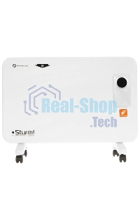 Конвектор Sturm! CH1000D, белый, 1000 Вт, 15 м2, дисплей, электронный термостат