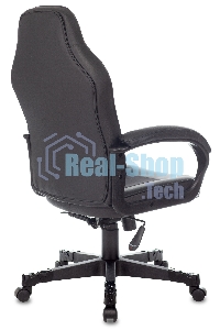 Кресло игровое Zombie GAME 17 черный, текстиль/эко.кожа, крестовина пластик