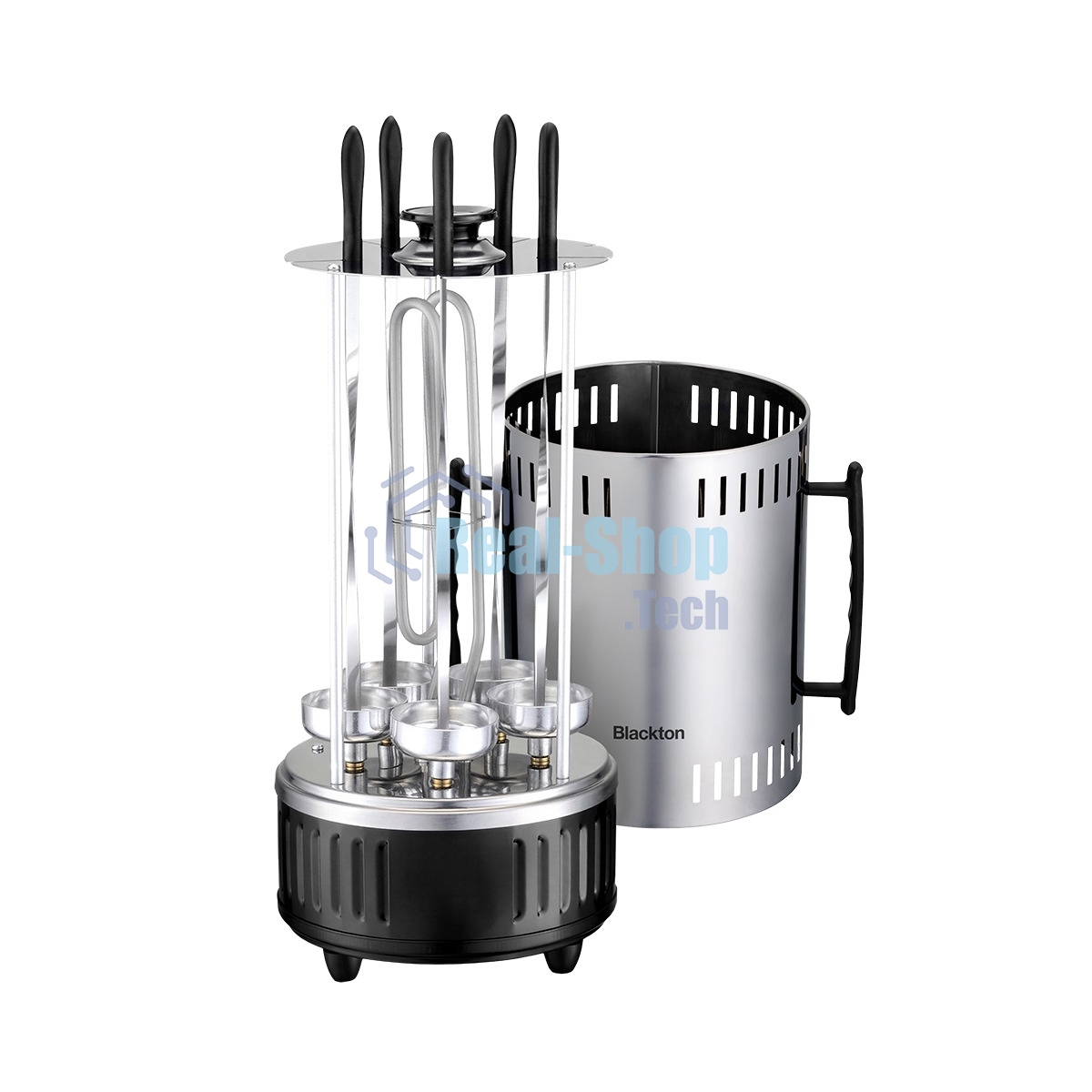 Электрошашлычница Blackton Bt BBQ1111 Стальной-Чёрный