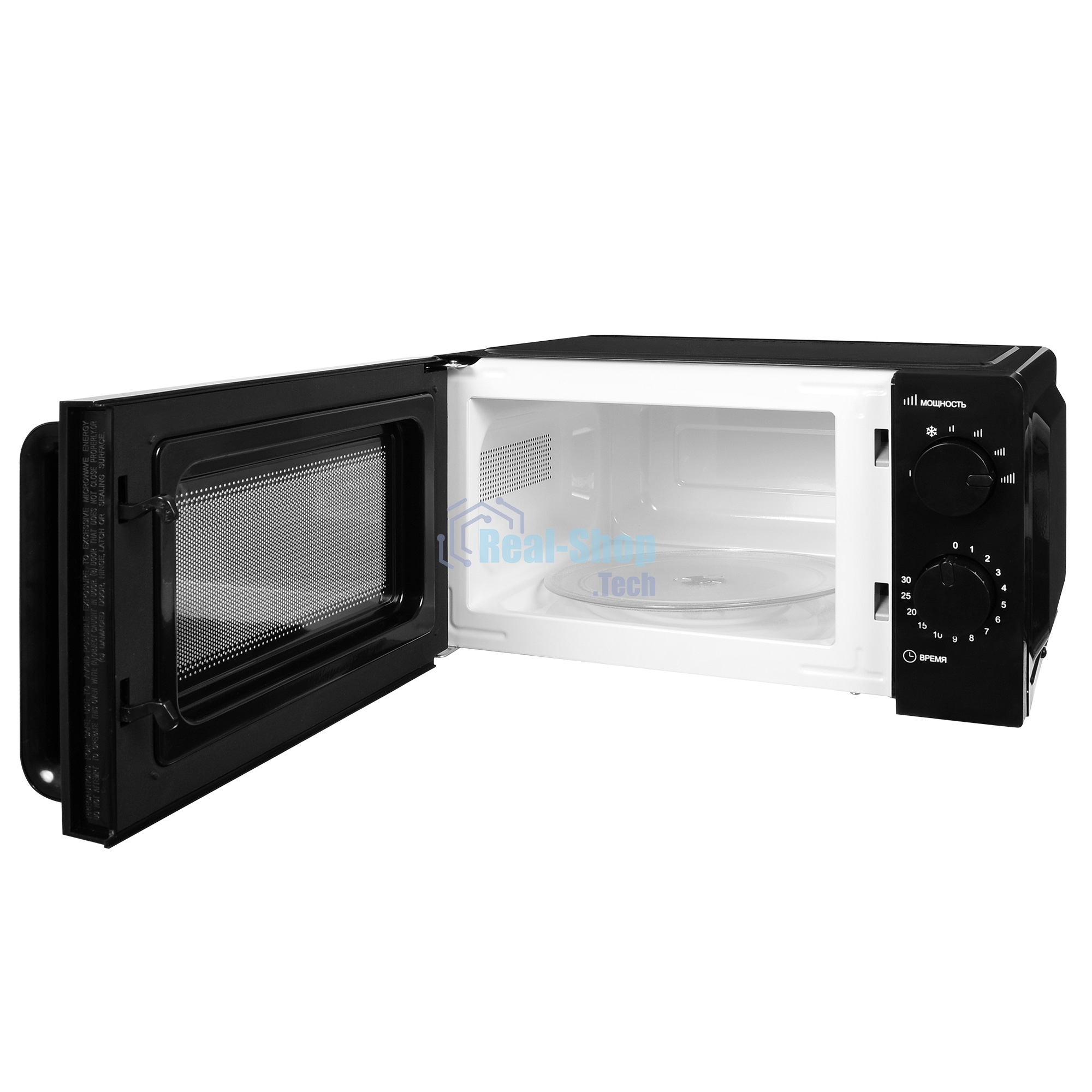 Микроволновая печь Hyundai HYM-M2039 черный, 20 л, 700 Вт, переключатели - поворотный механизм