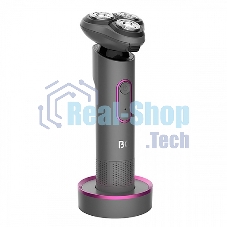 Электробритва BQ SV1008 Gray-Pink. Мощность 5 Вт / Время зарядки 90 минут / Время беспроводной работы 90 минут / Влагозащита IPX6 / Электропитание 110-240 В, 50-60 Гц / Ротационная головка бритвы / Мощный мотор / Индикатор заряда батареи / Портативная баз