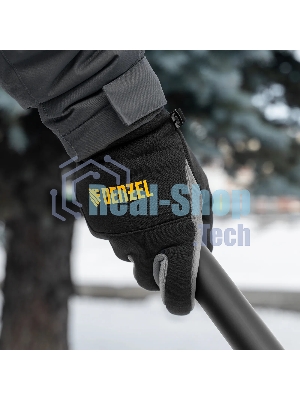 Перчатки универсальные Denzel 68087 искусственный мех, работа с сенсорным экраном, размер 9