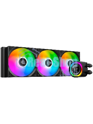 Система жидкостного охлаждения ID-Cooling FX360 TD ARGB Soc-AM5/AM4/1200/1700/1851 черный 4-pin 27.2dB Al+Cu LCD 350W Ret