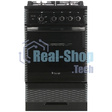 Плита газовая Gefest ПГ 5500-03 0044 черный, конфорок 4 шт, духовка 52 л, 50 см x 85 см x 58.5 см