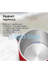 Чайник электрический BQ KT1717P Red. Мощность:1000 Вт, Объем 0,6л