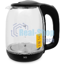 Чайник электрический BQ KT1830G, 2200Вт, 1.7л, черный