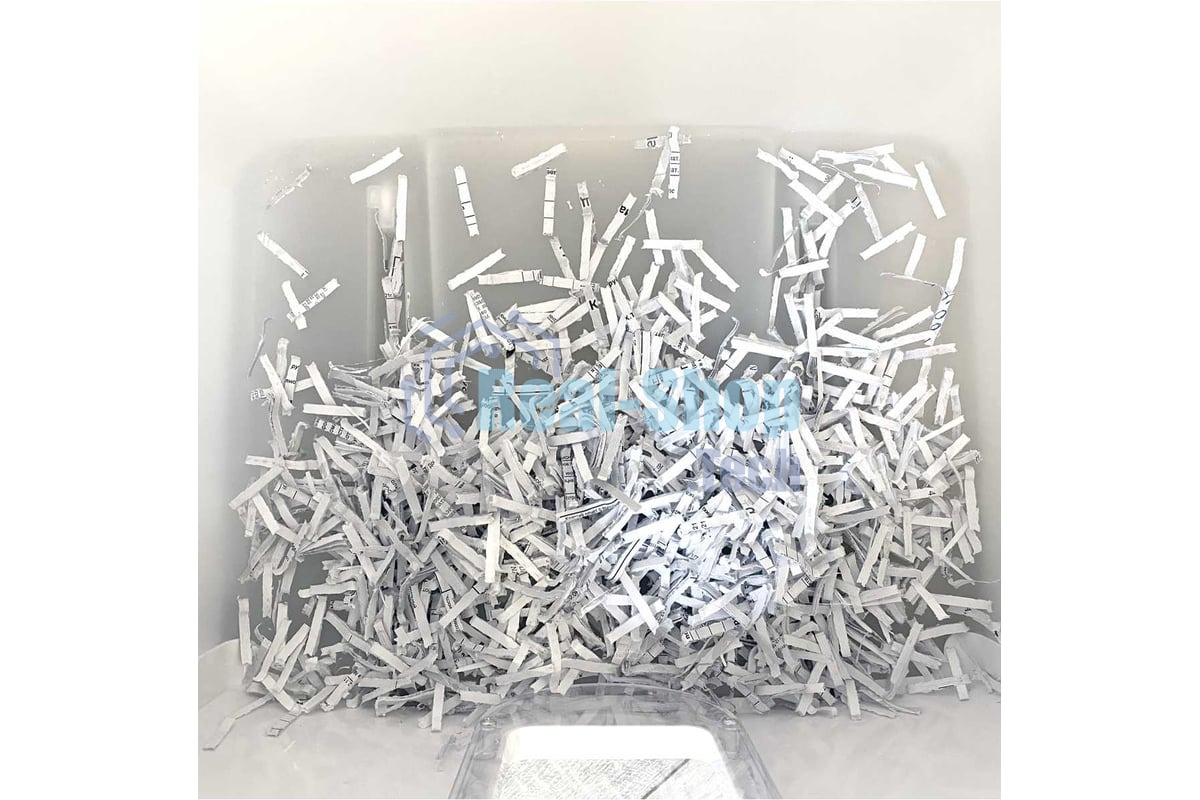 Шредер Office Kit S210N 3,9x38 белый (секр.P-4) фрагменты 16лист. 35лтр. скрепки скобы пл.карты CD