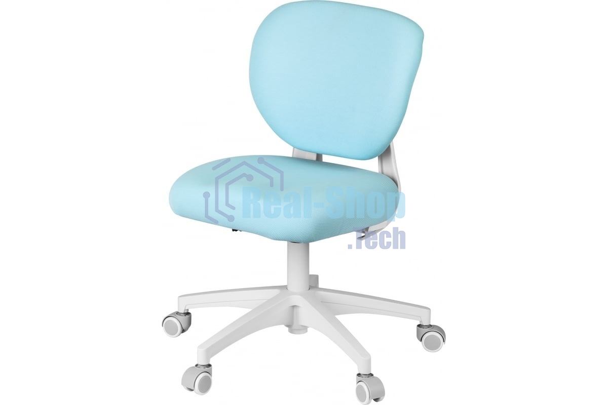 Кресло детское Cactus CS-CHR-3594BL голубой, крестов. пластик белый