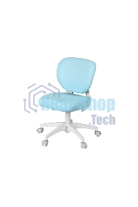 Кресло детское Cactus CS-CHR-3594BL голубой, крестов. пластик белый