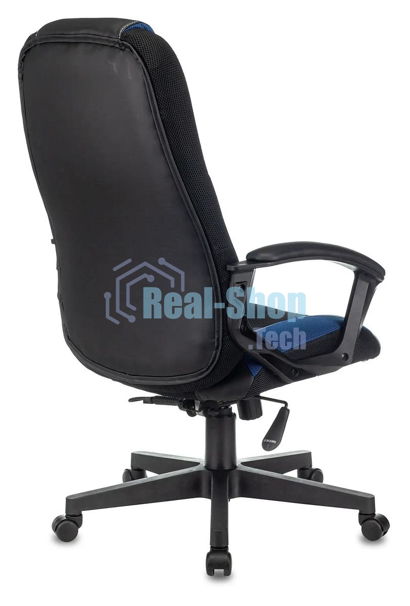 Кресло игровое Zombie 9 черный/синий, искусст.кожа/ткань, крестовина пластик