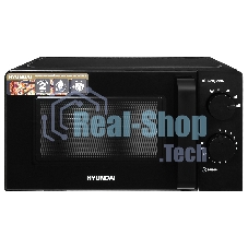 Микроволновая печь Hyundai HYM-M2039 черный, 20 л, 700 Вт, переключатели - поворотный механизм