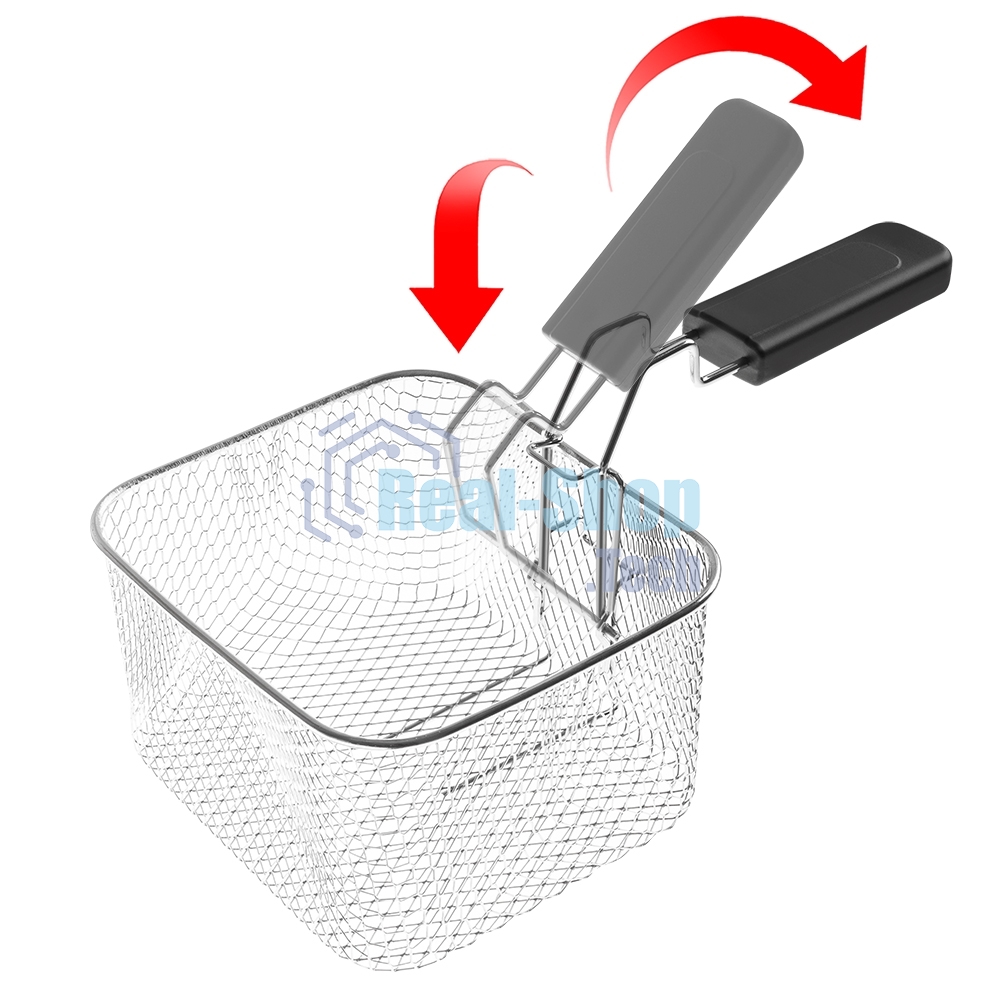 Фритюрница электрическая Tuarex AG-3501 черный/стальной, мощность 2000 Вт, сенсорное управление, объем масла 2,5 л, регулир. темп, 4 шт/уп.